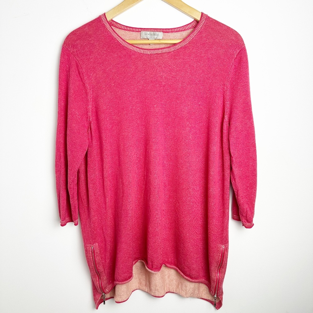 NORDSTROM COLLECTION PINK BLOUSE